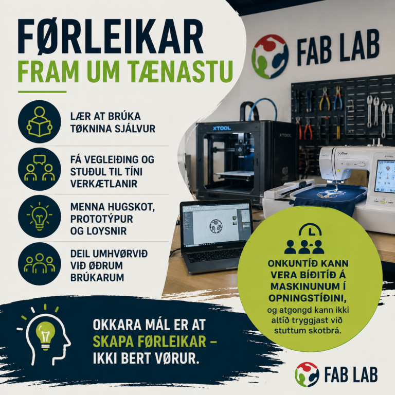 Okkara mál er at skapa førleikar – ikki bert vørur